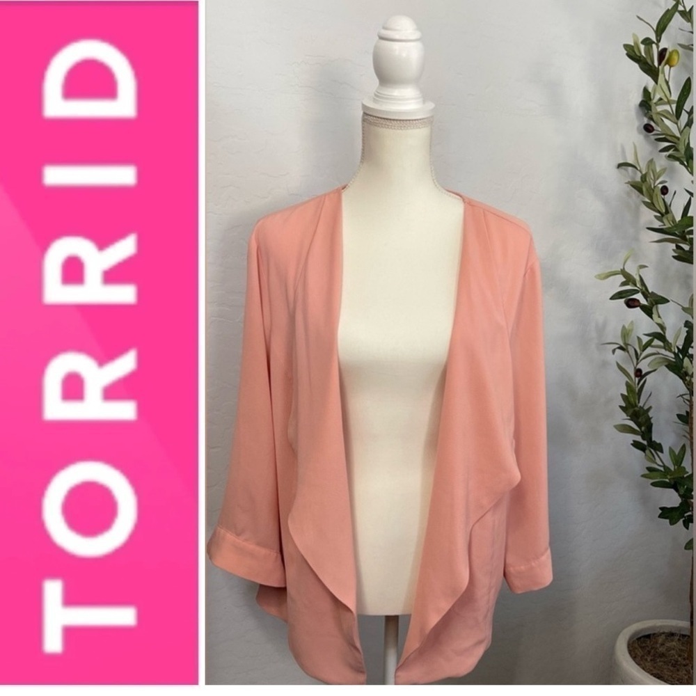 Torrid Crepe Drape Blazer
